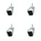 Service Caster 2 Inch Bright Chrome Hooded 5/16 Inch Threaded Stem Ball Caster SCC, 4PK SCC-TS01S20-POS-BC-516-4 - alternate 1